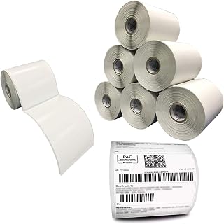 10 Rolos Etiqueta 10x15 Cm Térmica Adesiva, Serrilha, Uso Sem Ribbon, Total de 2000 etiquetas, Adegraf, 0940, Branca