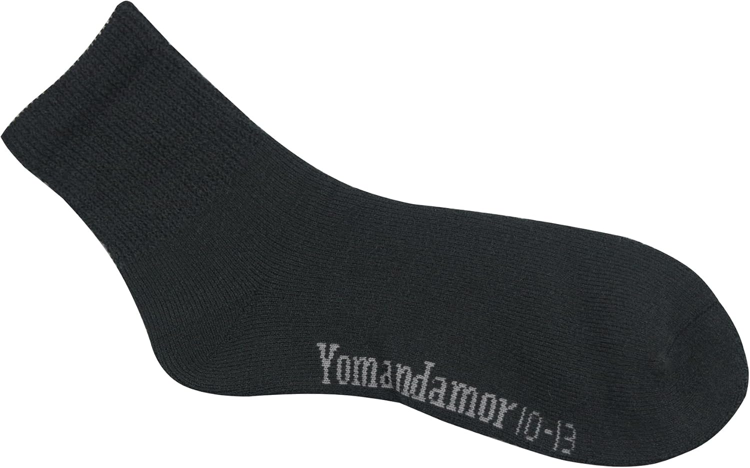 Yomandamor Men's 4 Pairs Thermal Diabetic Socks Wool/Acrylic Cushioned Quarter Warm Socks,10-13 - Image 7