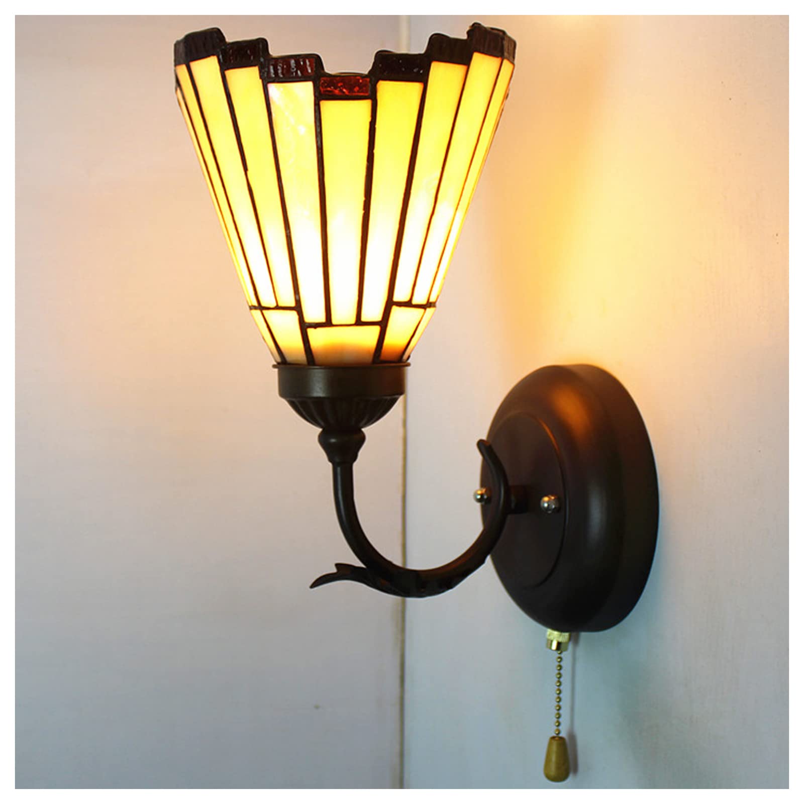 Lampa Ścienna, Styl Tiffany, Kreatywna Lampa Nocna, Witraż Do Dekoracji Domu, Sypialnia, Oświetlenie Wewnętrzne