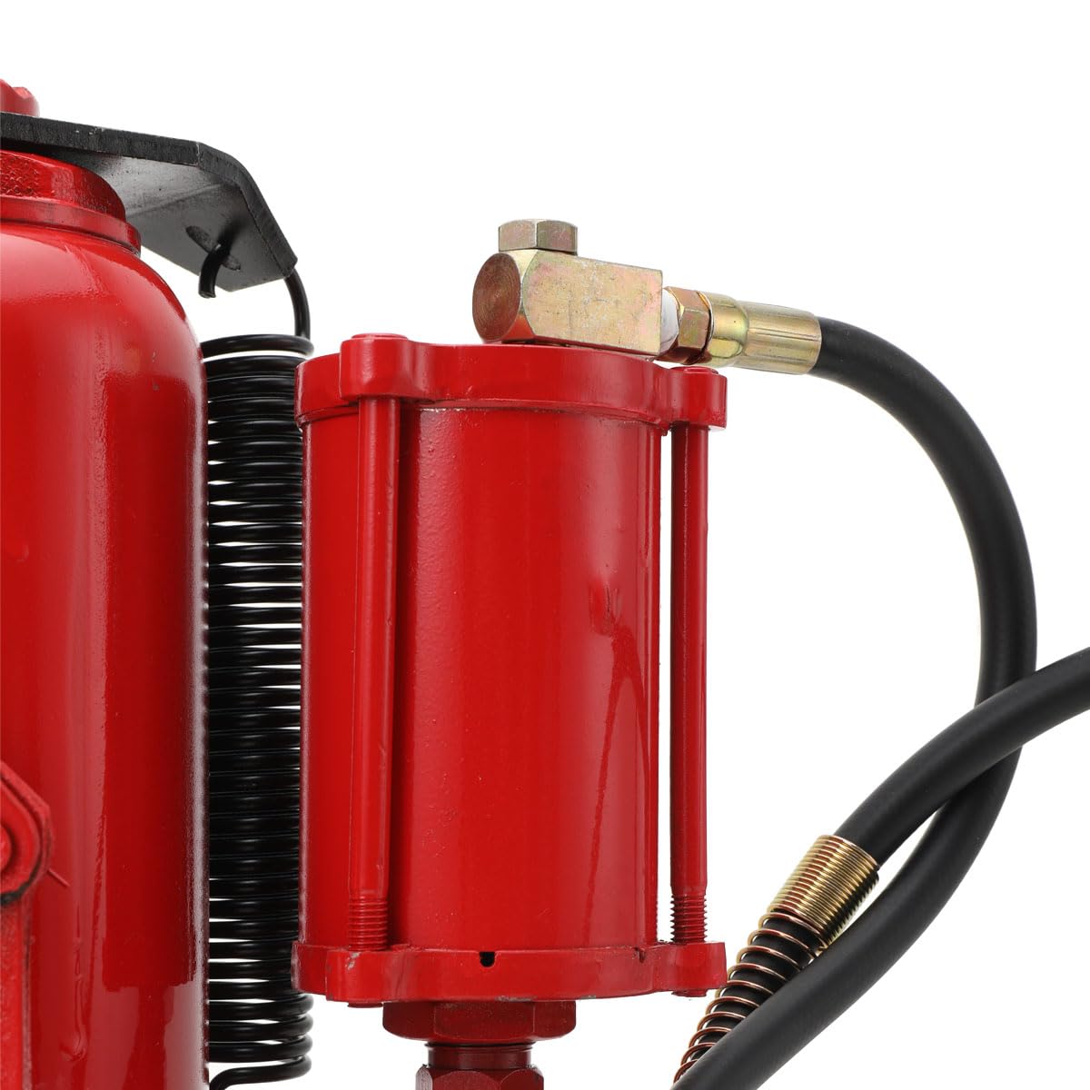 Cric per Auto 20T, Altezza 260-510 mm, Doppia Modalità Manuale/Pneumatica, Martinetto Idraulico Robusto, Cric Idraulico Compatto per Officine e Veicoli Pesanti