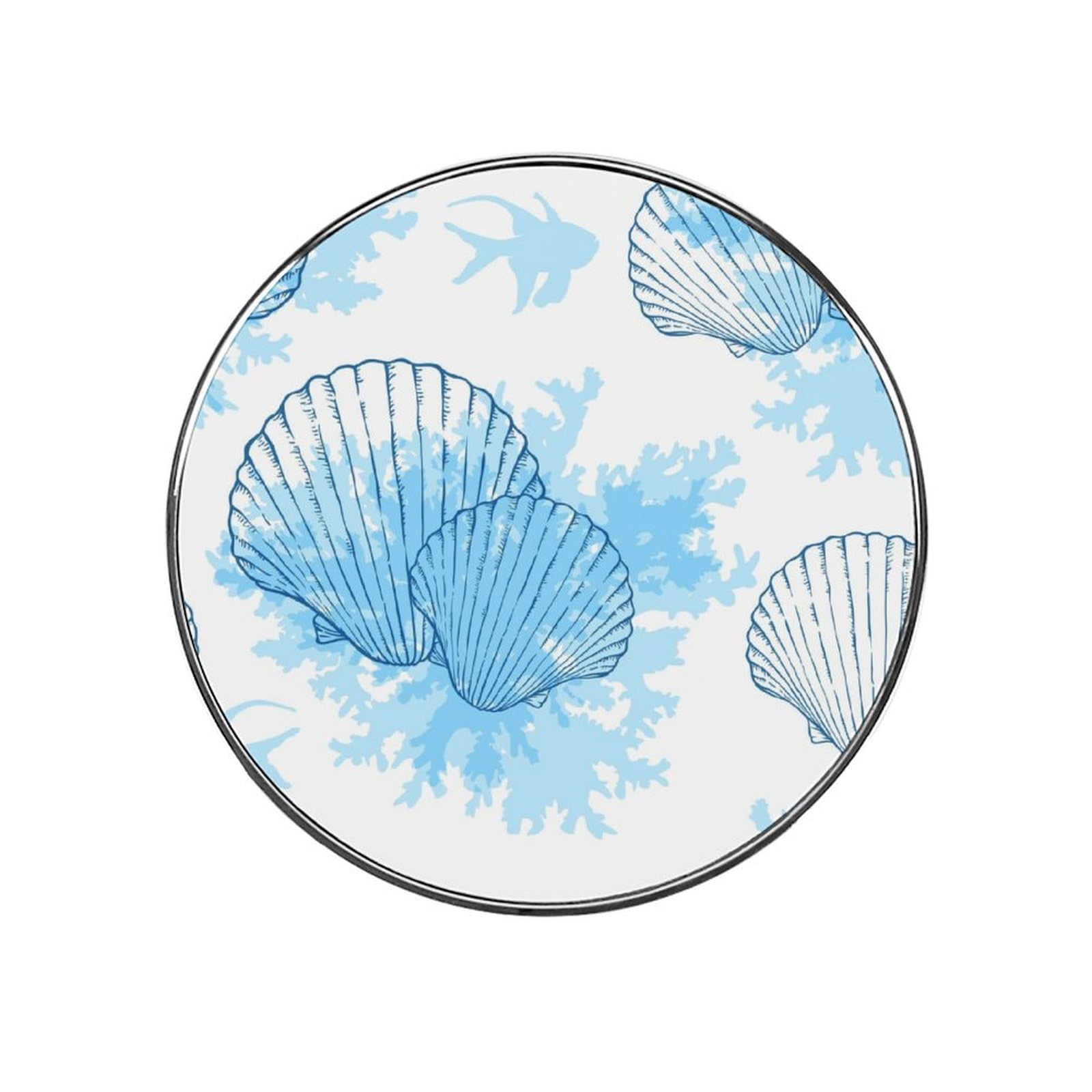 Blue Shell Refrigerator Magnet Decorative Locker Magnet For Kitchen And Office Home Décor
