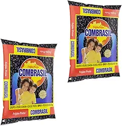 Feijão Preto Combrasil com 2 Pacotes de 1kg Cada