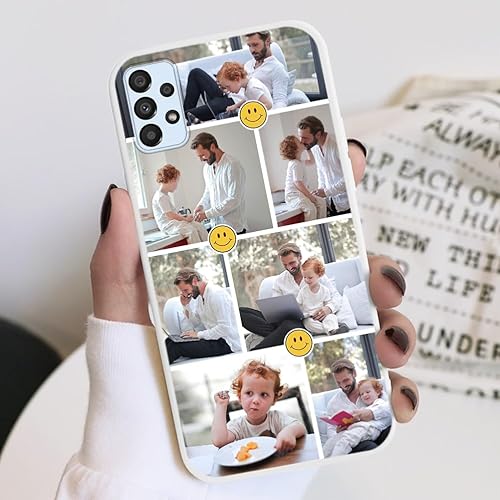 Miniatura 5 de Eouine Funda de teléfono personalizada para Samsung Galaxy A13 (4G) (6.6 pulgadas)  Fundas de teléfono con imagen personalizable, funda