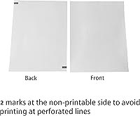 Vista 13 de 200 páginas, papel de impresora térmica 8.5x11, carta, plegado, continuo, perforado, 3 pruebas, libre de BPS libre de BPA. Para IOOIOO, Peripage