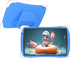 Tablet infantil infantil de 10 polegadas Android 12 para crianças, tablet de 32 GB para meninos e meninas, 2 GB de RAM, WiFi, câmera dupla, tela de proteção ocular IPS de 10,1 polegadas, aplicativo de