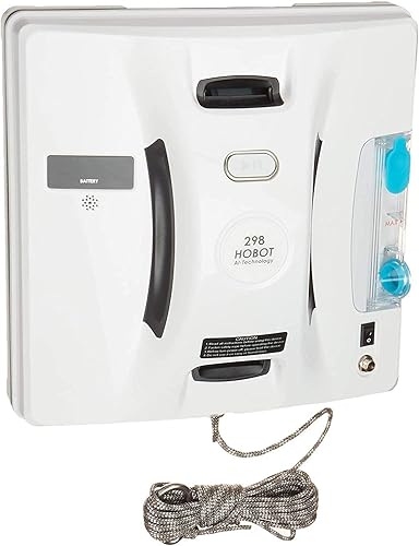 HOBOT -298 Robot automático de limpieza de ventanas con rociador de agua ultrasónico, limpieza inteligente, plan de ruta inteligente AI, tanque de