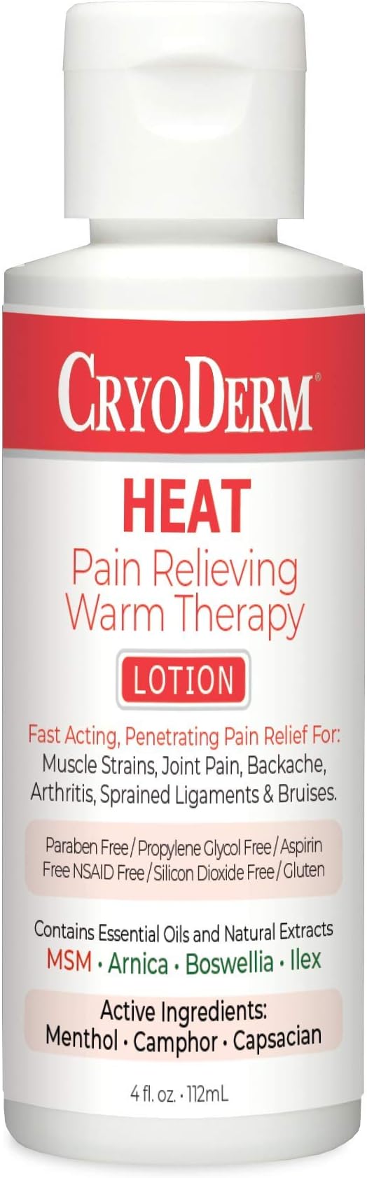 CryoDerm Heat Lotion (4 Ounce)