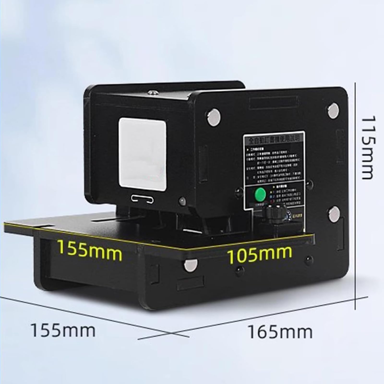 Cucitrice Automatica a Pinza Piatta, Cucitrice Elettrica da Tavolo, capacità di Rilegatura di 70 Fogli E velocità di 120 Punti/min, profondità di Rilegatura Regolabile E Automatica/Manuale