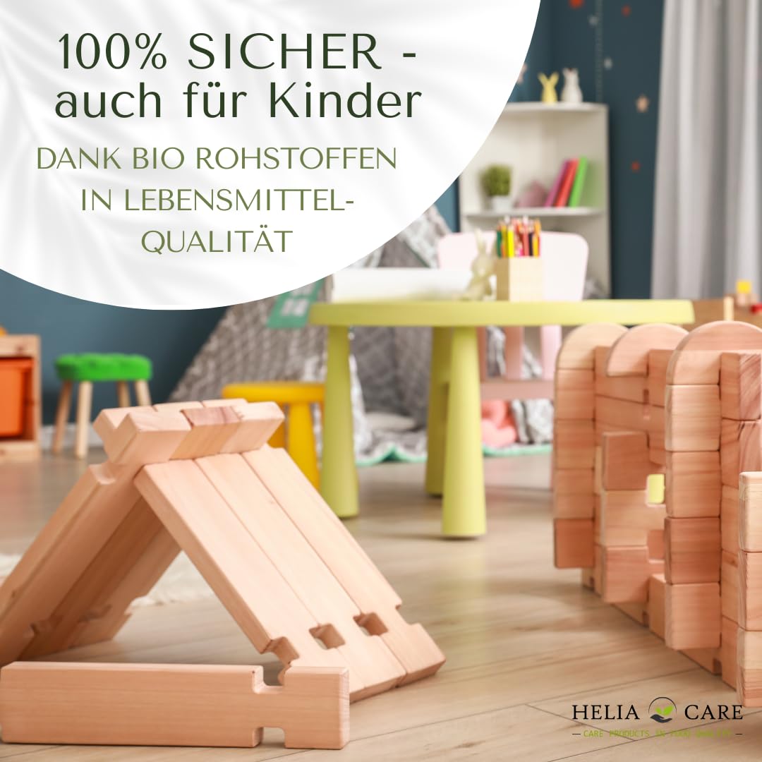 Starter Set - BIO Holzpflege Set - Premium Holzöl, Holzbalsam & Holzwachs inkl. Ziehklinge - Farblose Möbelpflege mit Bienenwachs - Möbelpolitur aus Deutschland