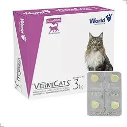 Vermifugo mastigavel para Gato 01-12kg cartela 04cp