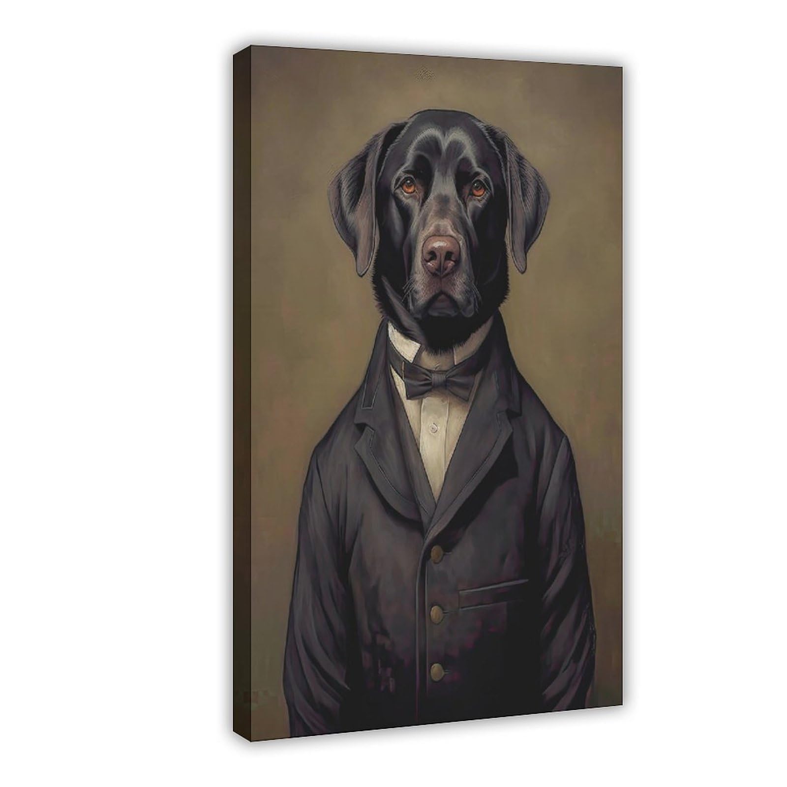 Bareronor Victorian Labrador Retriever Canvas Poster Bedroom Decor Landscape Office Room Decor Gift 8" L X 12" W