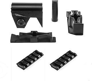 Worker Mod Front Rail Adapter Set with 2PCS 5cm Rail for Nerf Stryfe Color Black