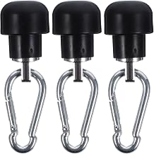 PACKOVE 3pcs Iron and Plastic Cable Stop Connector for Fitness Equipment, Gym Pulley System Improved Secure Connection