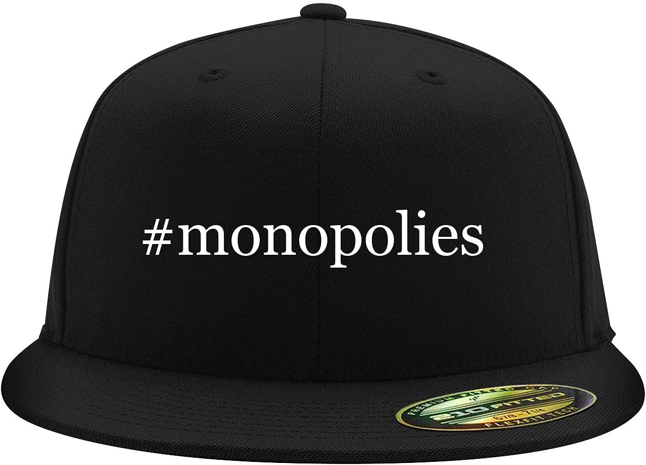 #Monopolies - Flexfit 6210 Structured Flat Bill Fitted Hat | Trendy Baseball Cap for Men and Women | Snapback Closure
