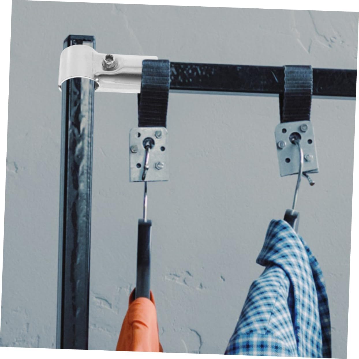 12pcs Stainless Steel Pole Clamps End Rail Connectors for Fencing Easy Installation Wear-resistant Accessories