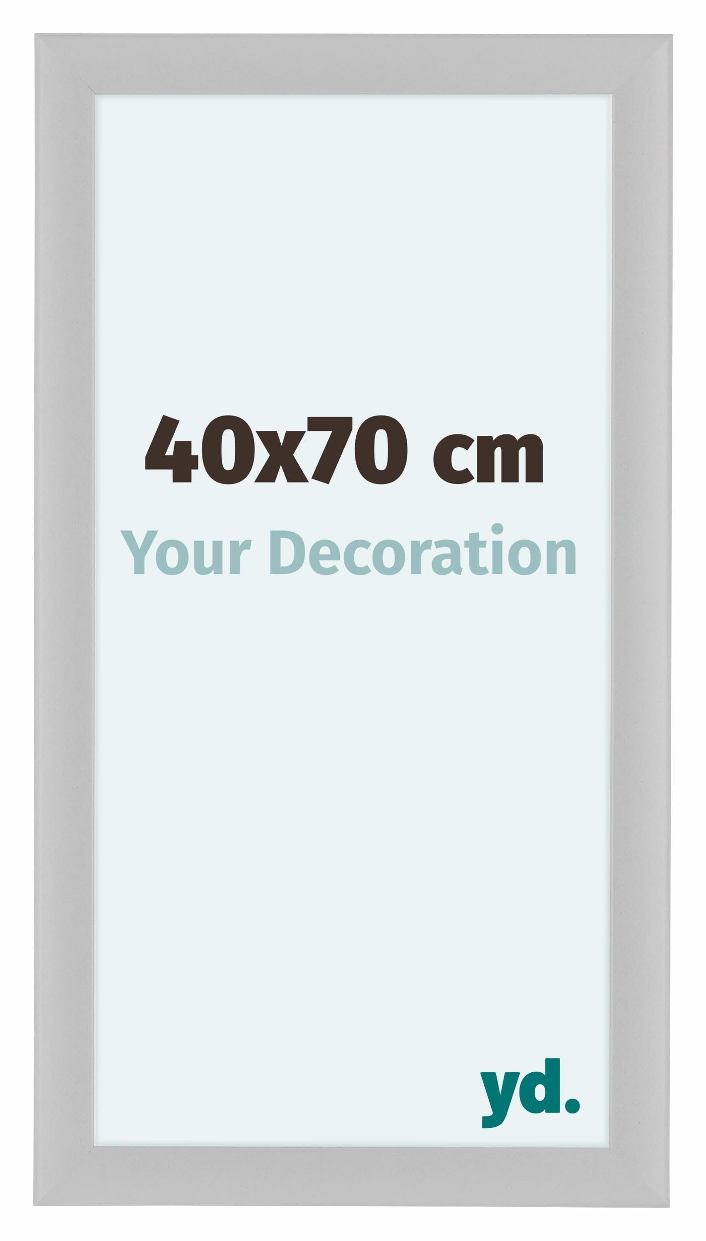 Your Decoration - Picture Frame 40x70 cm - White Matte - Decorative Wall Frame in MDF with Antireflection - Frame 40x70 - Como