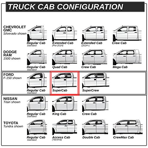 5 Inches Curved Side Step Nerf Bar Running Board Compatible With Ford F-250 350 450 550 Super Duty Extended Cab 99-16, Stainless Steel, Polished Chrome #TOP4
