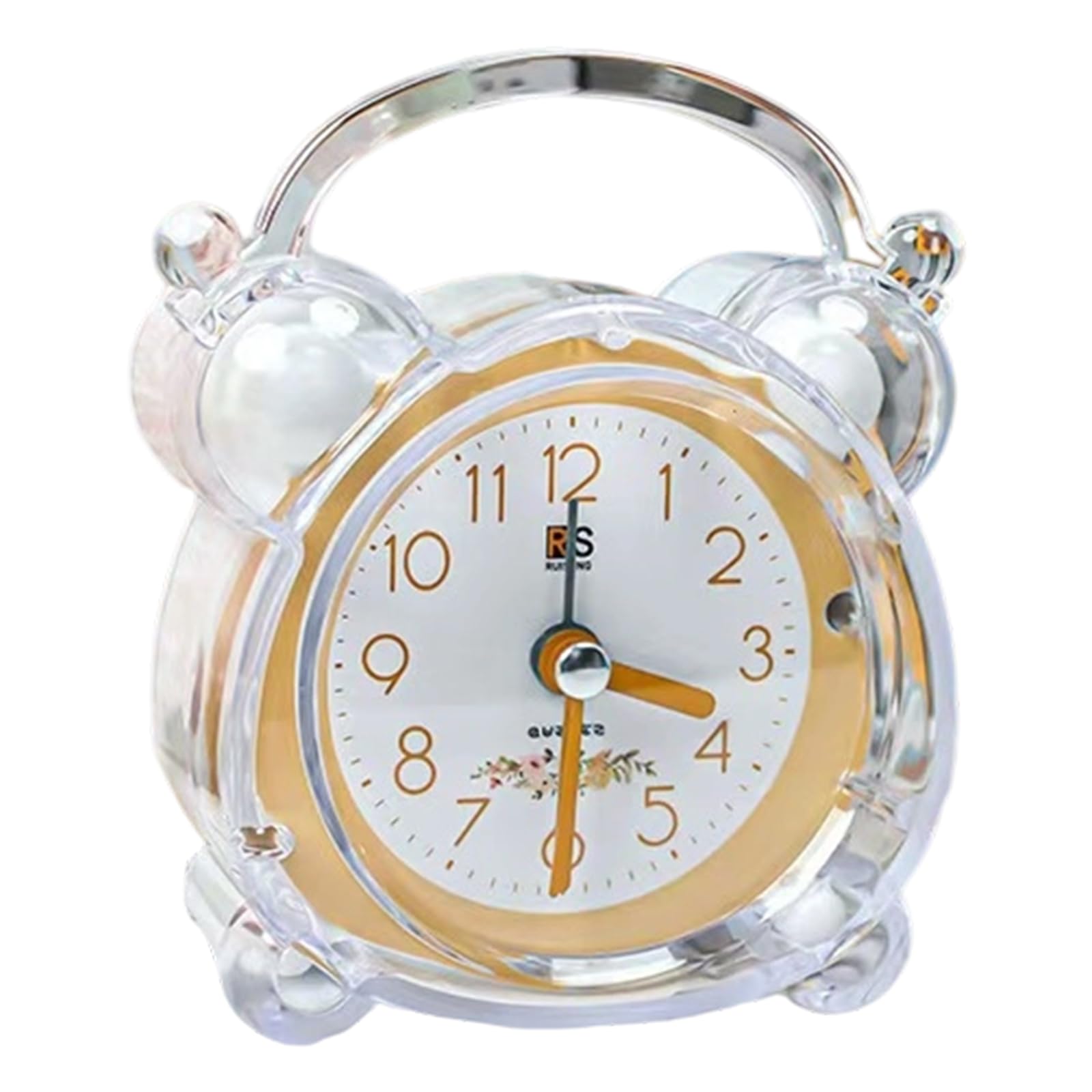 YROHGKPN Kids Bedsides Alarm Clock with Soft Night Light Cartoon Design Quiet NonTicking for Bedrooms Timekeeping Quiet Children Bedsides with LED