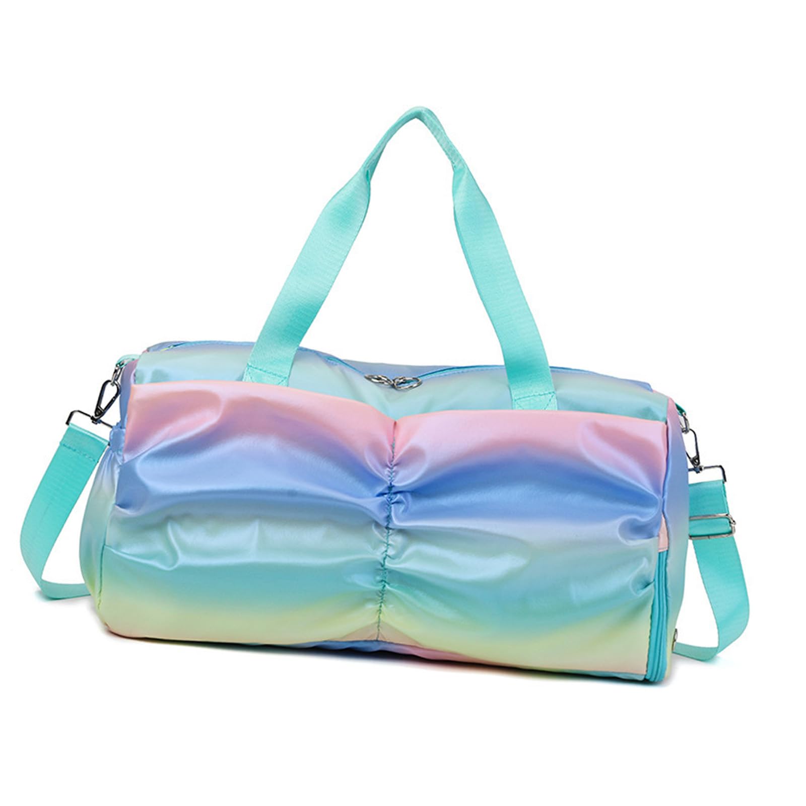 QIAOLIDA Spacious Sports Fitness Bag with Dry Wet Separation Design Athletic Storage Bag Suitable for Yoga and Short Trip