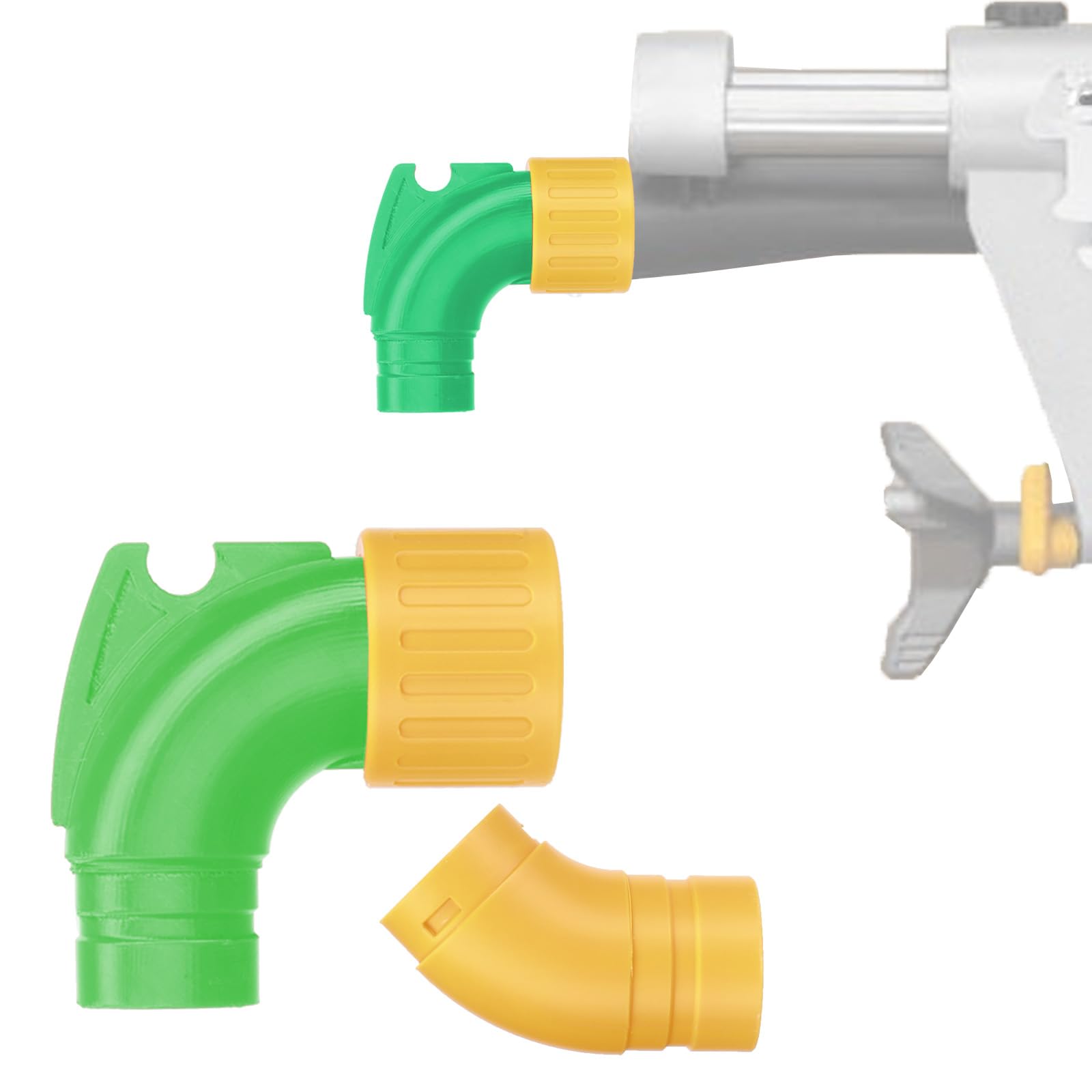 Dust Collector Adapter for DeWalt DWS780 Miter Saw, DWV9000 Vacuum Compatible, Includes 85° Elbow, Use a locking design for the connection, Workshop Dust Control (Green)