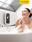 Lamicall Porte-téléphone de douche étanche - [Enjoy Music] Effacer le son & 480° Cas de douche rotative, fermeture fermoir IPX6 Support mural imperméable pour iPhone 16 17 Pro Max/Samsung S25 Ultra, 4-7", cadeau de maman
