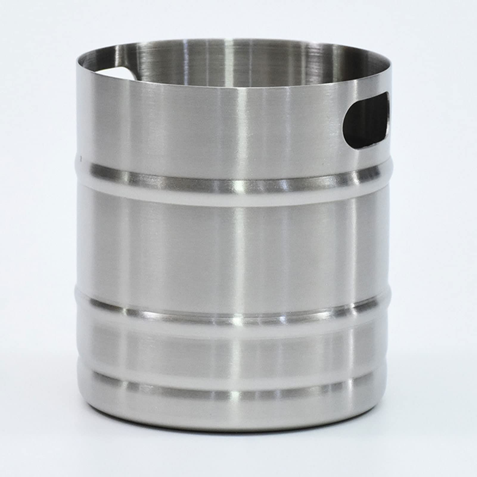Cubitera de Acero Inoxidable para champán con asa, 1/2 l, Ideal para Fiestas y cenas.