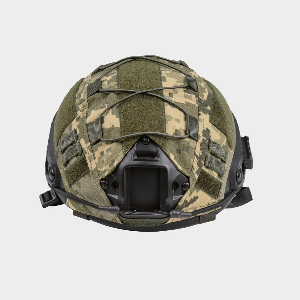 Generic Unisex-Adult Helmet Cover for FAST Ukrainian Army, MM14 Pixel, Tactical Helmet Cover for Paintball Airsoft Hunting Shooting