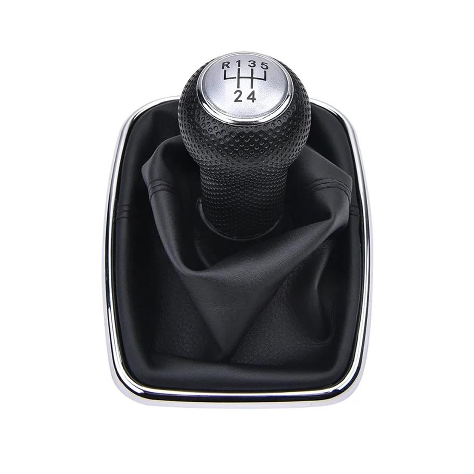 WLNWERDPKK Gear Shift Knob 1PCS for Golf 4 IV MK4 GTI R32 for Bora for Jetta MT 5 6 Speed Gear Shift Knob Lever Shifter Gaitor Boot Stick Knob(5 Speed White)