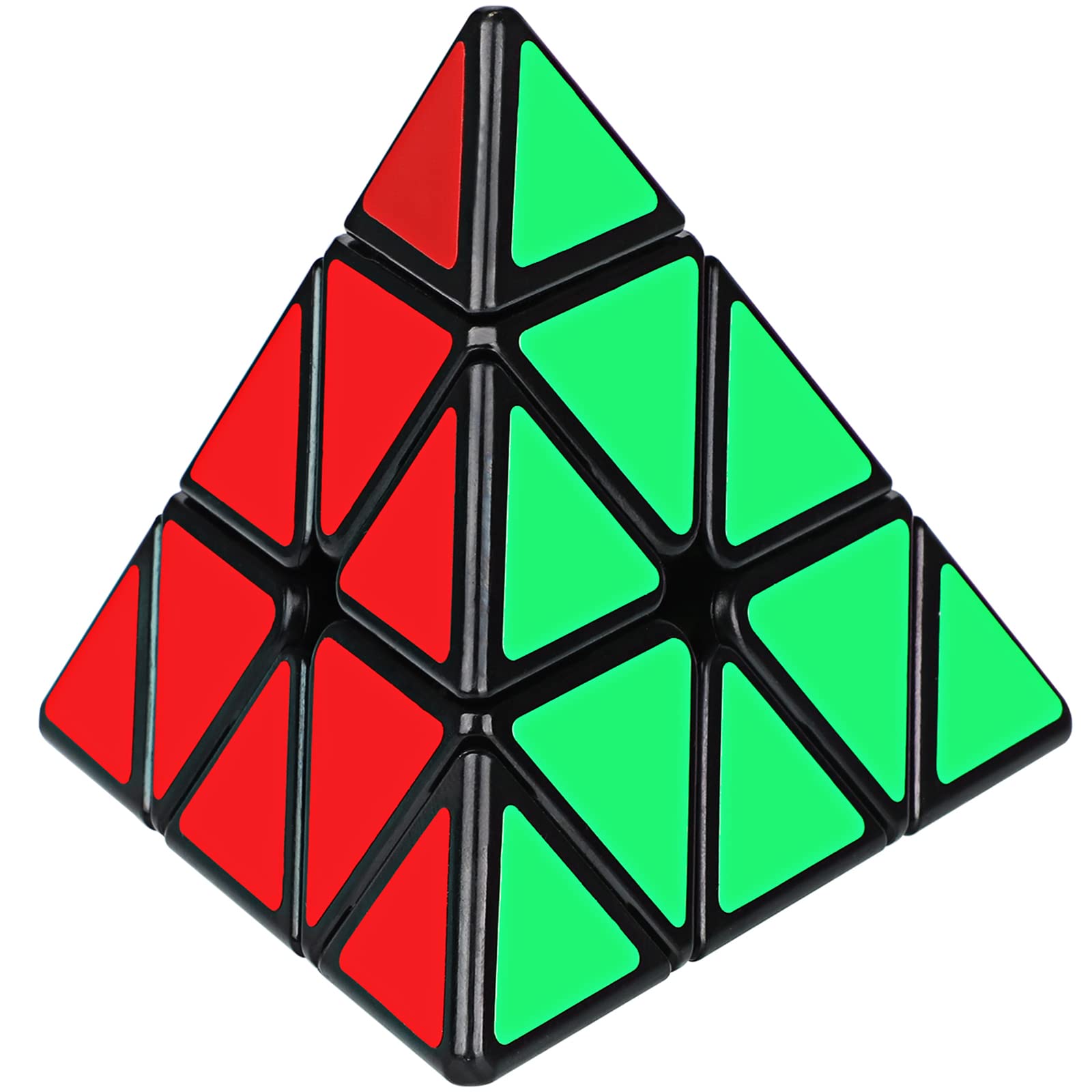 Yordawn Pyramid Magic Cube 3x3 Pyraminx Speed Cube Triangle Cube Smooth 3D Puzzle Toy Brainteaser Educational Toys for Boys Girls Kids Adults