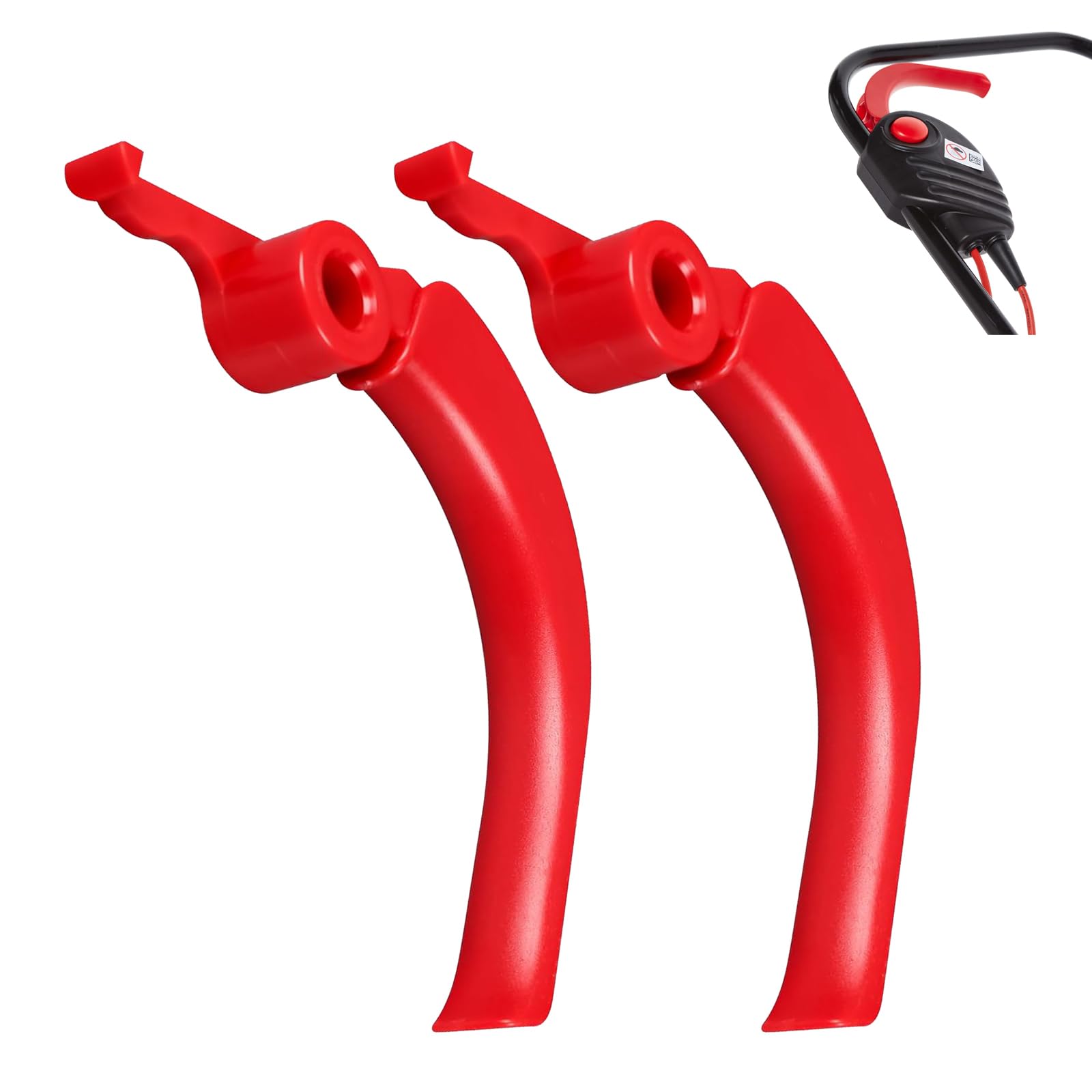 Lot De 2 Leviers De Poignée Tondeuse Bosch Rotak - Remplacement Rouge F016L66238 Pour Modèles 320 340 36 37