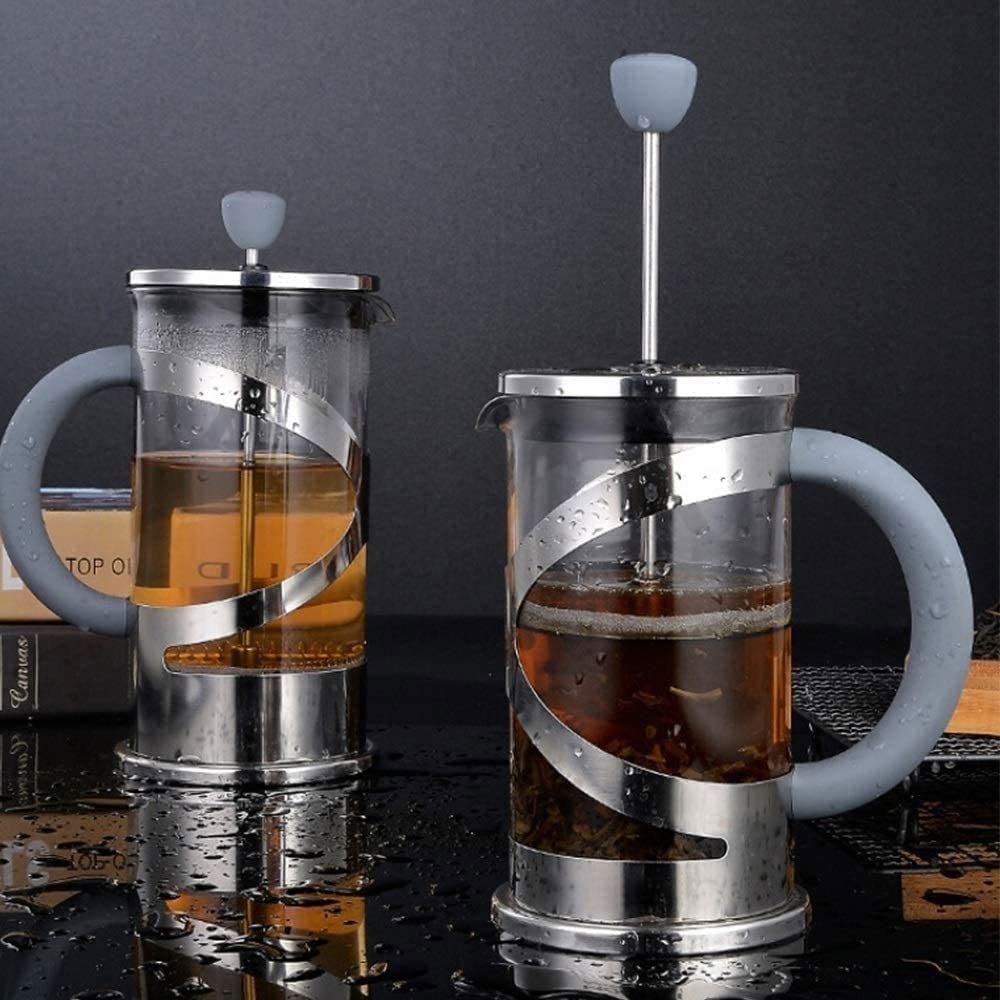 Cafetera De Prensa, Prensa De Café, Cafetera, Cafetera, Cafetera Y Tetera, Prensa De Café De Vidrio De Borosilicato, Cafeteras Manuales De Acero Inoxidable for El Hogar