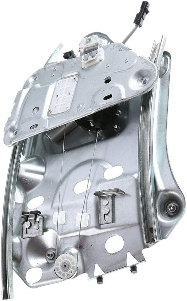 YHTAUTO Rear Power Window Regulator Passenger Side with 2-Pin Motor Assembly for Chrysler Sebring 1996-2006, Convertible Only