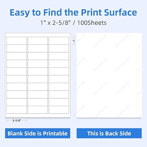 Miniatura 10 de 600 etiquetas de dirección de etiquetas de 6 hojas de 3-13 x 4 pulgadas, etiquetas autoadhesivas de envío, etiquetas de envío fáciles de despegar y