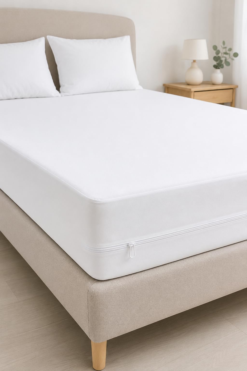 Coprimaterasso Doppio MATRIMONIALE 180x200+30 cm con Zip – Impermeabile, Anti Cimici e Antiacaro (MATRIMONIALE)