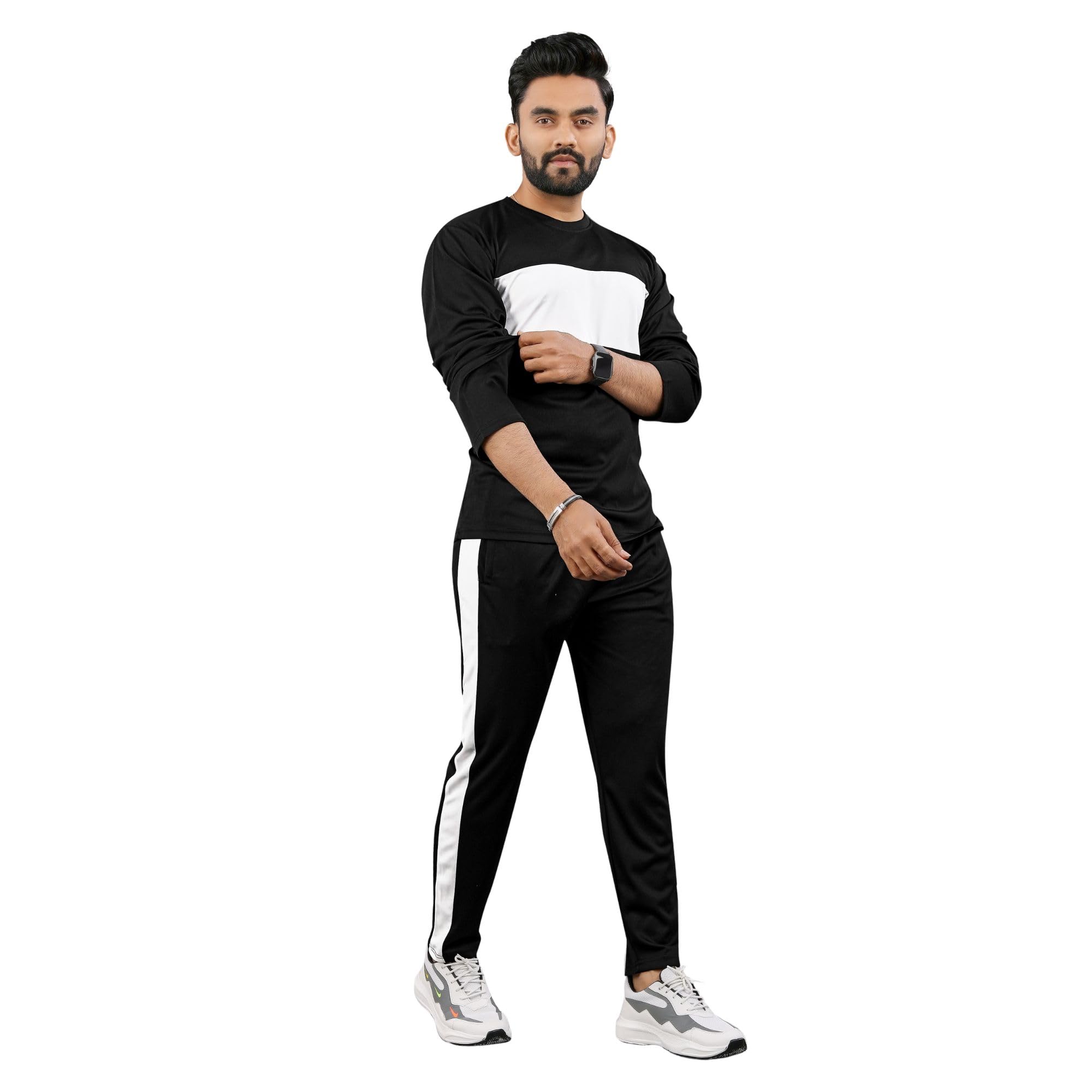 incoza Track Set | for Casual and Sports Activity | Cotton Blend Fabric | Half Sleeve Round Neck Top & Track Pants |Soft Texture | Easy Movement Regular Fit-picture-25