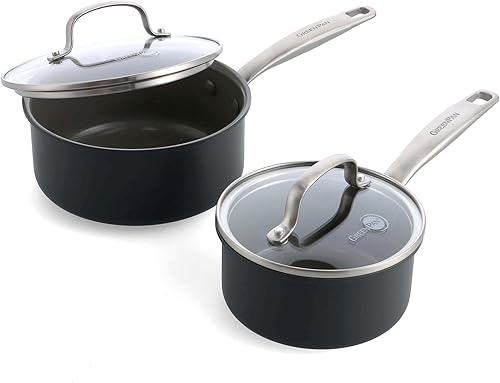 Miniatura 17 de GreenPan Chatham - Cacerola antiadherente de cerámica anodizada dura, 3 cuartos de galón con tapa, sin PFAS, apta para lavavajillas, apta