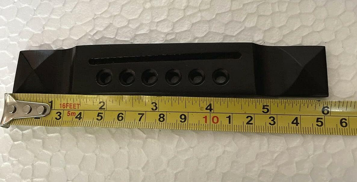 Globalwoods Pyramid Guitar Bridge Polished Ebony Wood Gibson L1 Flattop Guitar Bridge : Musical Instruments