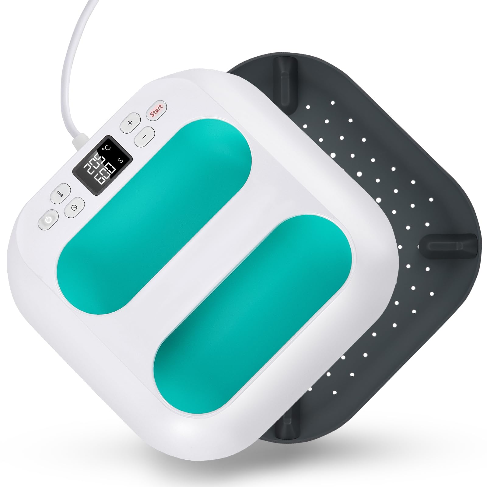 Pressa a Caldo per Magliette, Termopressa Portatile, Macchina Stampante Termica per Tessuti, Borse, Cuscini, Cappelli Progetti con Vinile a Trasferimento Termovinile per Artigianato Vestiti Cappelli