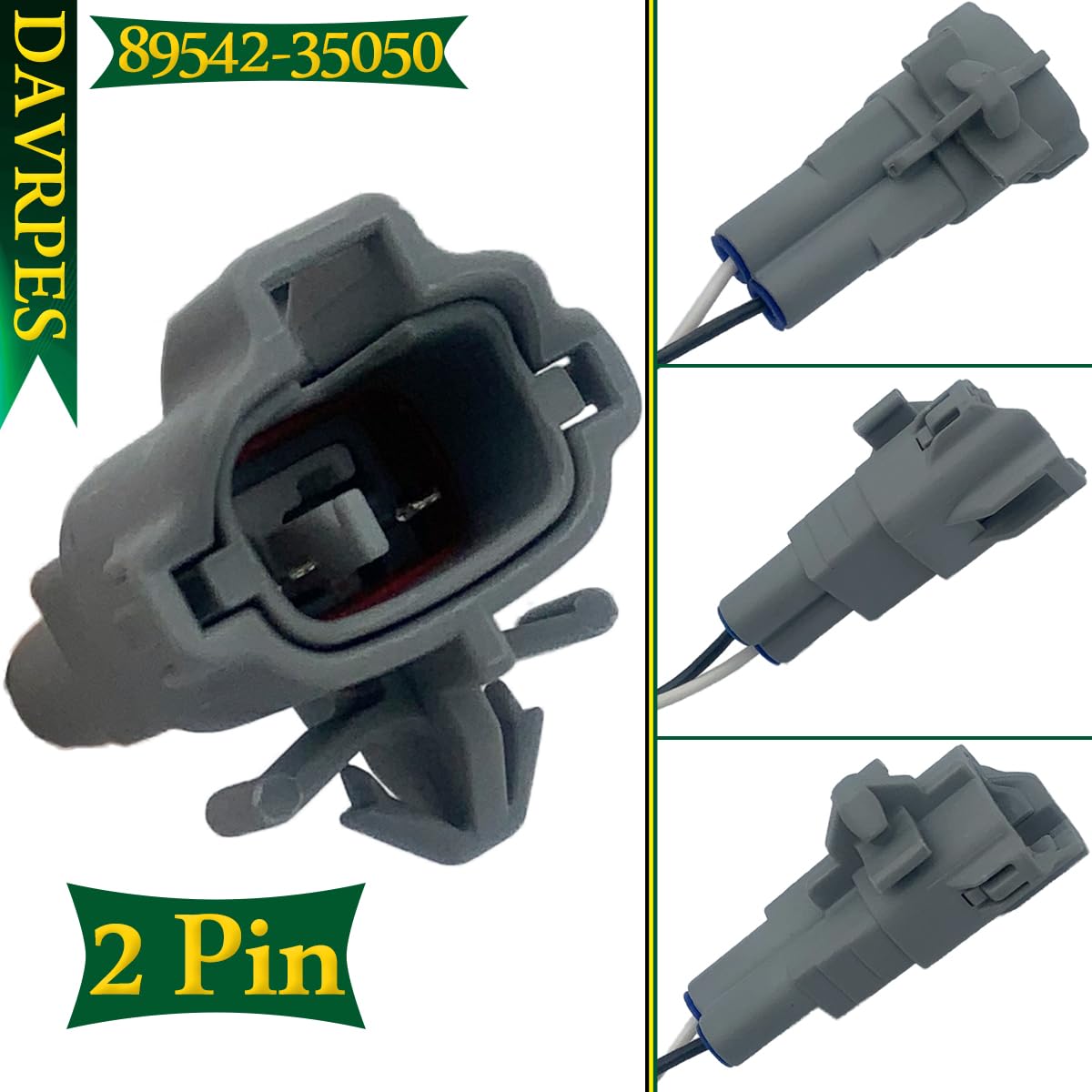 2PCS 89543-35050 89542-35050 Front Left & Right ABS Wheel Speed Sensor for Toyot-a 4Runner 1996-2002, for Tacoma 1997-2004 Replace#695-347｜SU8358｜ALS732｜5S6866 ｜SU8305｜ALS770｜5S6805