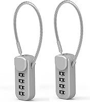 Vista 1 de Candado de combinación pequeña, candados de cable con combinación, candados para casillero, cerradura de cable combinada para equipaje, maleta