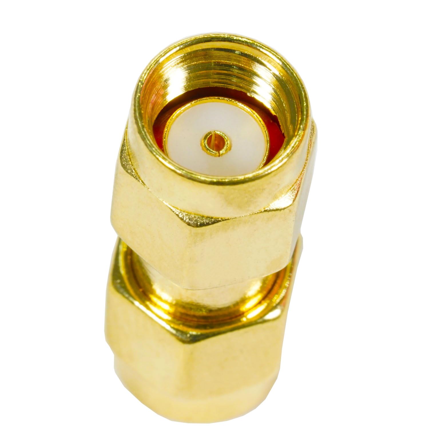 Fohevers 2 Pcs RP-SMA Male Plug to SMA Male Adapter RF Coaxial Coax Connector for Antenna Radio WiFi Router FPV Dron Mobile - Image 3