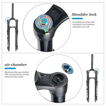超軽量エアサスペンション フォーク Amazon.co.jp: 26/27.5/29インチ 自転車用エアサスペンション