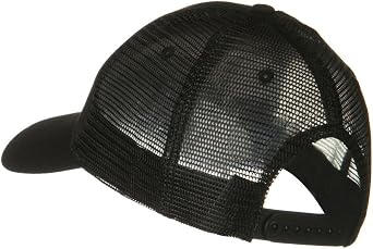 OTTO Solid Cotton Twill Low Profile Nylon Mesh Back Cap - Grey