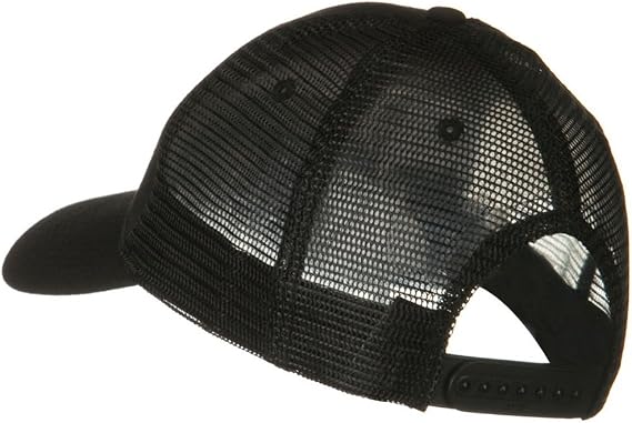 OTTO Solid Cotton Twill Low Profile Nylon Mesh Back Cap - Grey