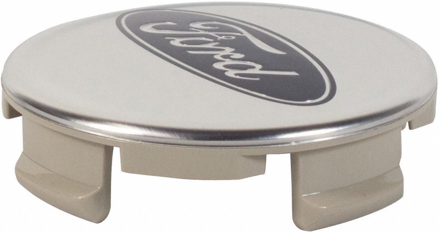 Ford 2015-2025 OEM Genuine 2.5in Diameter Chrome Center Cap with Blue Oval Ford Logo FL3Z-1130-K