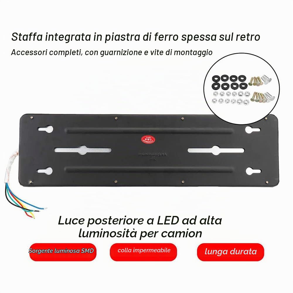 AIVYNA 2 PZ 24 V LED Dinamico Auto Camion Fanale Posteriore Segnale di Girata Luci Freno Posteriore Segnale di Retromarcia Lampada Rimorchio Camion Bus Camper Caravan