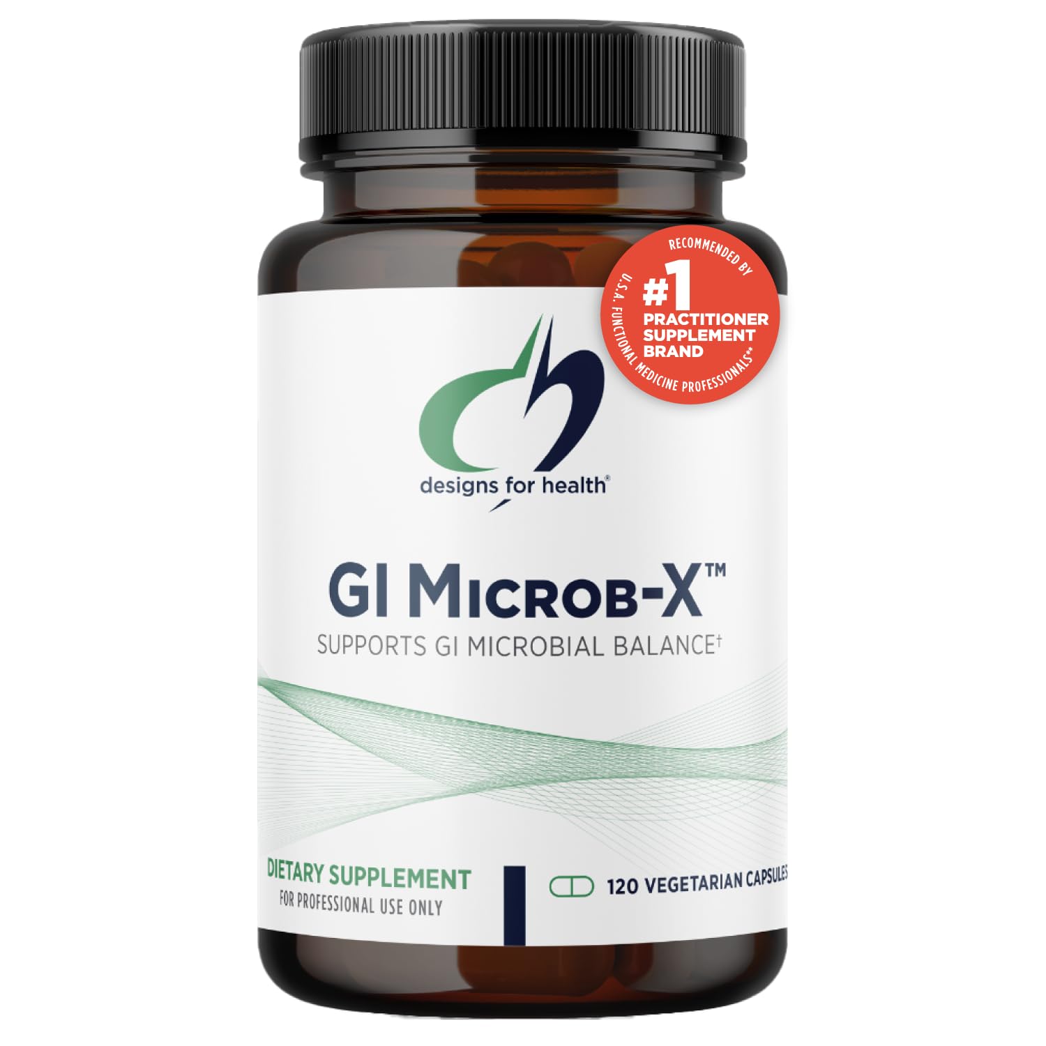 designs for healthGI Microb-X - Botanical Gut Support, Cleanse + Detox Supplement with Tribulus, Berberine + Barberry Extract - Vegetarian + Non-GMO (120 Capsules)