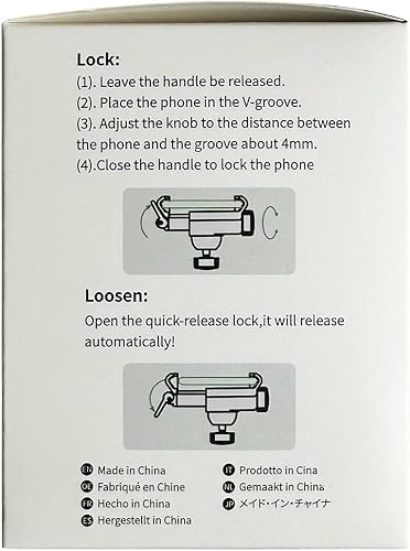 Miniatura 13 de Soporte universal de teléfono para manillar de motocicleta 【1S liberación rápida】 Abrazadera de teléfono de bicicleta antivibración para bicicleta