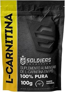 L - Carnitina 100g 100% Puro Importado - Soldiers Nutritions