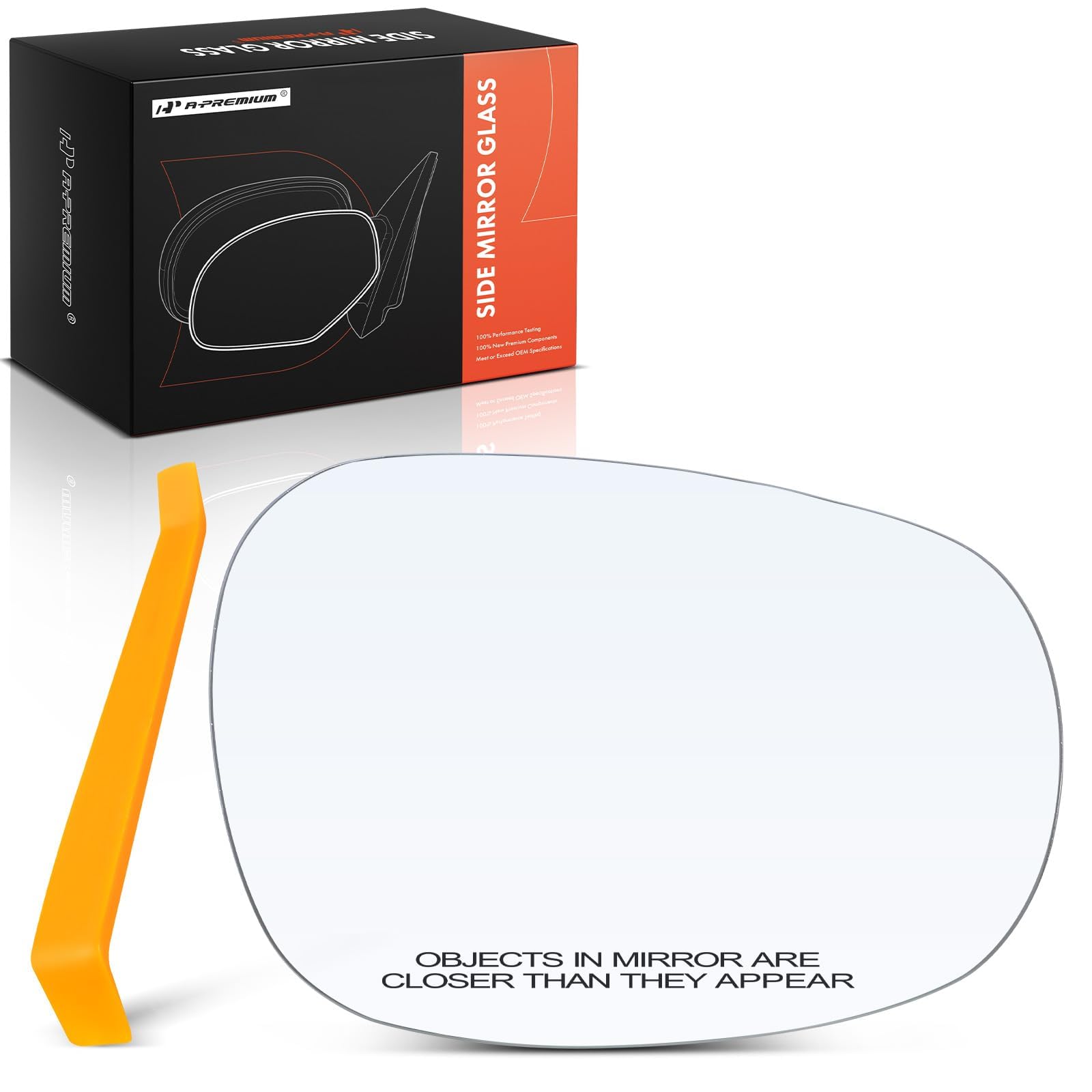 A-Premium Right Passenger Side Heated Mirror Glass Compatible with BMW 320i 323i 325i 328i 335d 335i 335i xDrive 335is 125i 128i 135i, 2008-2013, w/o Auto Dimming, For 2 PIN, Replace # 51167252894